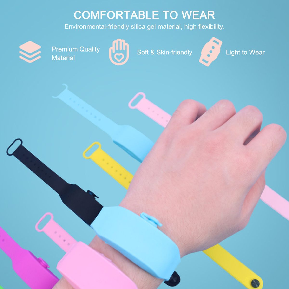 Wristband Hand Cleanser Dispenser Wearable Squizzy