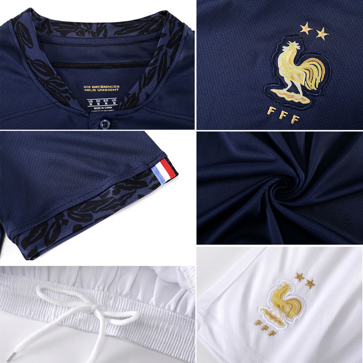 Mbappe Jersey, France Football Jersey Set,Blue