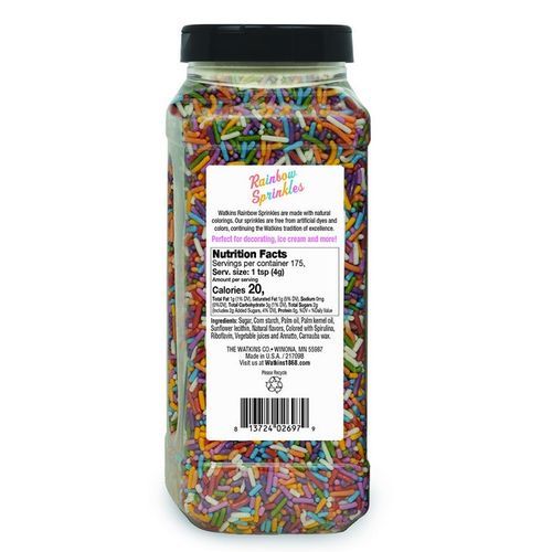 Rainbow Decorating Sugars Sprinkles 700 Grams