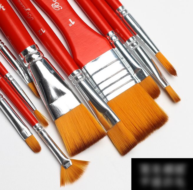 10 Pieces Multipurpose Artist Paint Brush Set+Carrying Case