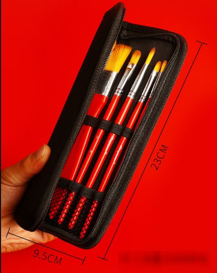 10 Pieces Multipurpose Artist Paint Brush Set+Carrying Case