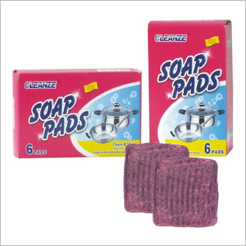 Steel Wool Filled Soap Pads X10