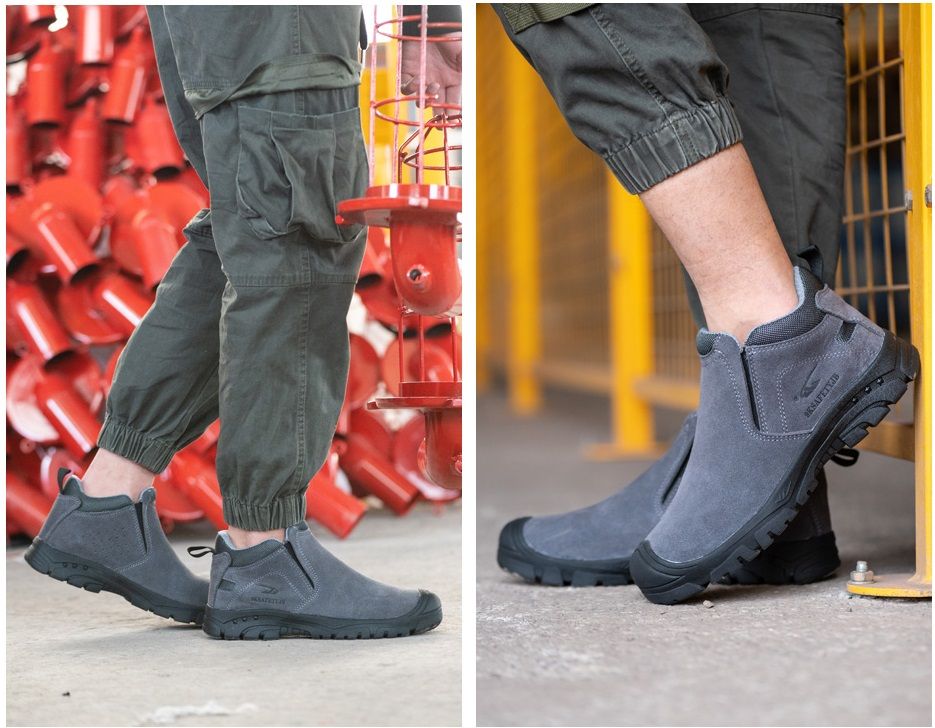 Work Safety Shoes Men Lightweight Safety Boots Indestructible Work Sneakers