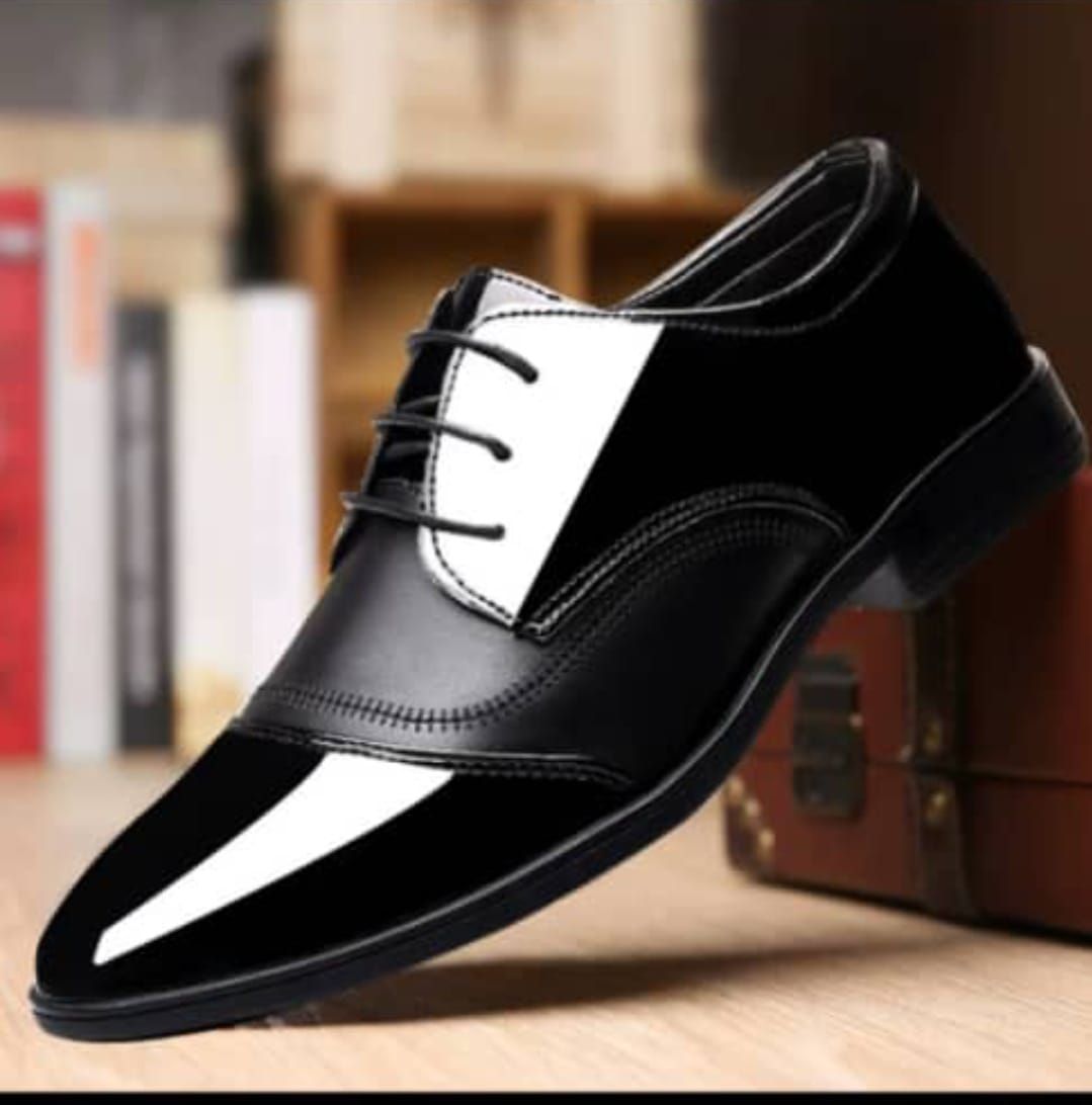 Corporate Men Outing Leather Shoe- Black