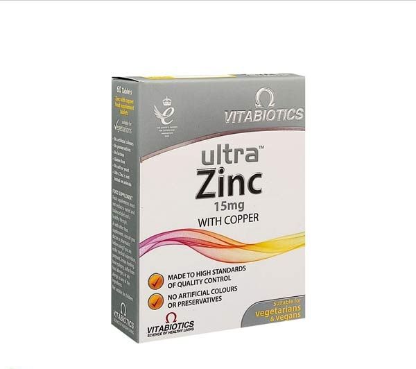 Ultra Zinc 15mg With Copper X 60 Tablets