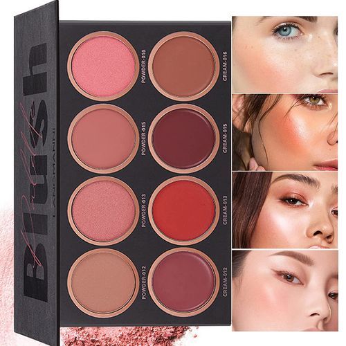 8 Colors Blush Palette, Matte Light Luxury Bright