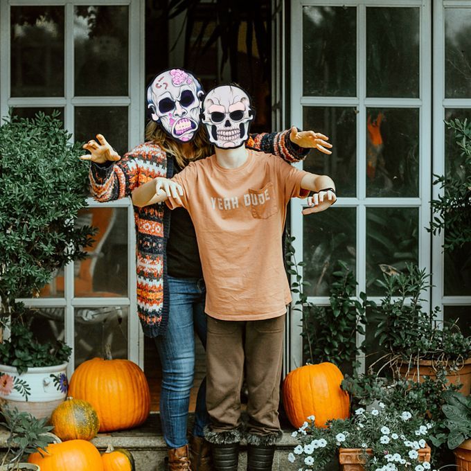 Halloween Scary Mask LED Sound Activated Light Up Masks