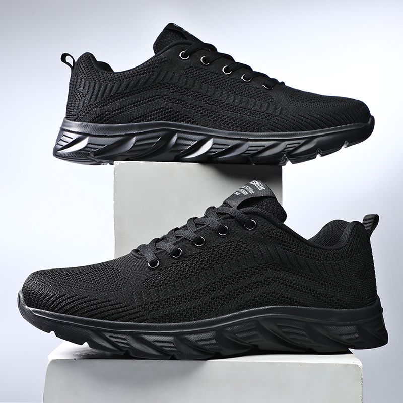 Men's Sports Running Shoes - Black