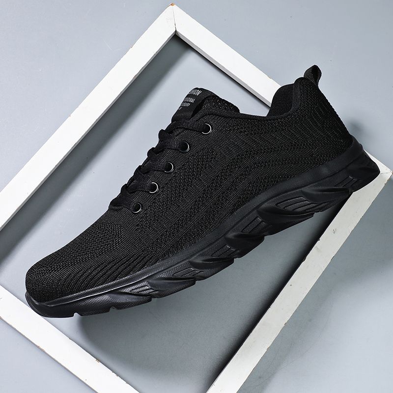 Men's Sports Running Shoes - Black