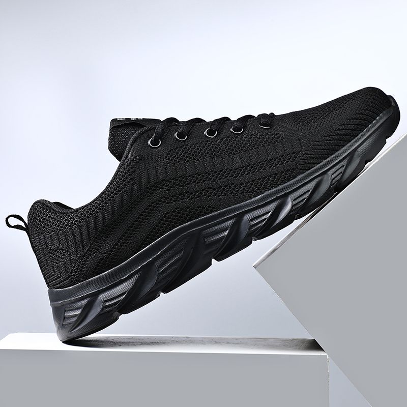 Men's Sports Running Shoes - Black
