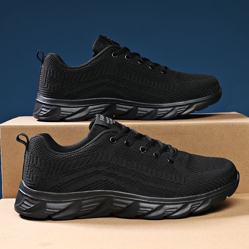 Men's Sports Running Shoes - Black