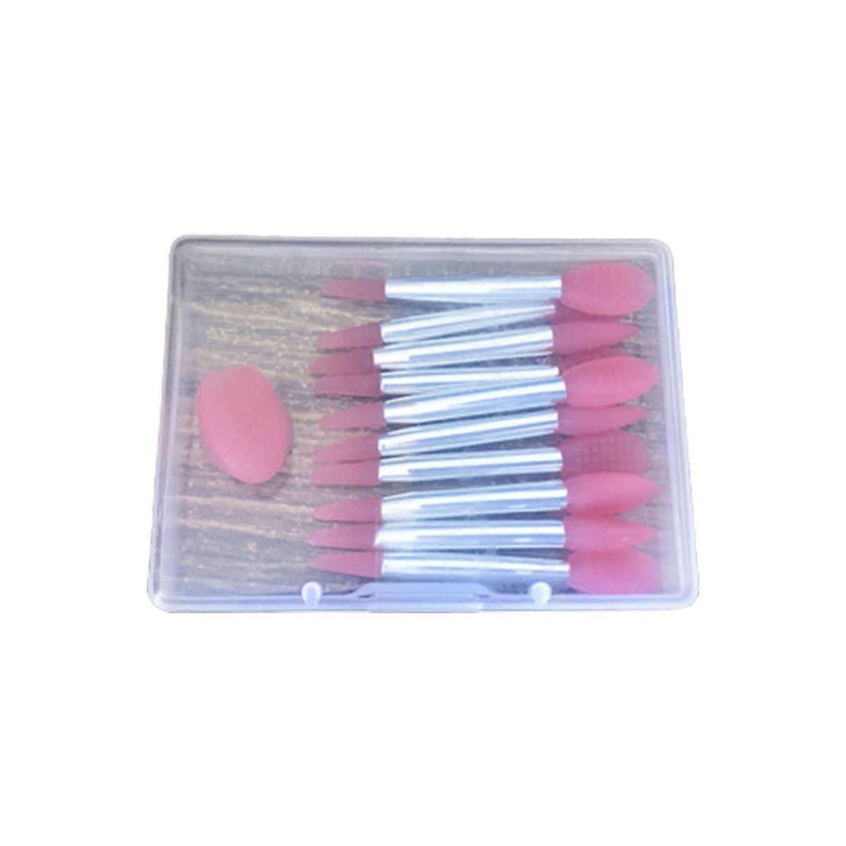 10Pcs Silicone Lip Brush Silicone Makeup Beauty Brush Clear