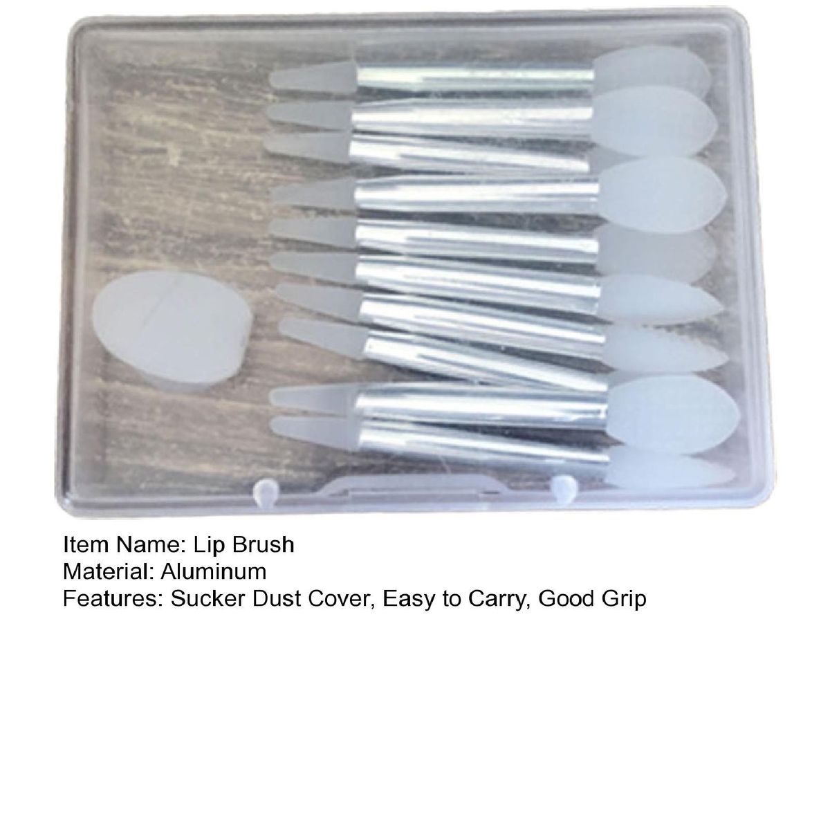 10Pcs Silicone Lip Brush Silicone Makeup Beauty Brush Clear