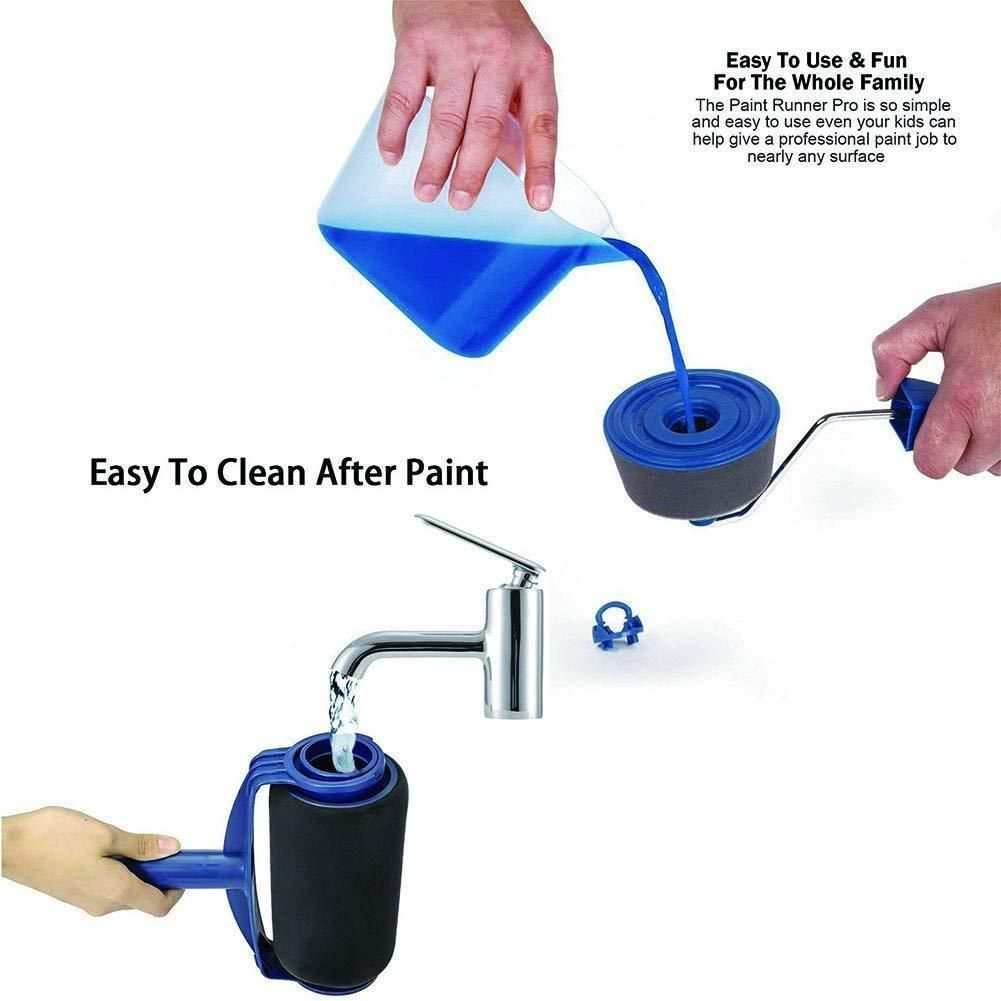 8pcs/Set Multi-Use DIY Paint Wall Roller Brush Home Room Painting Handle Tools
