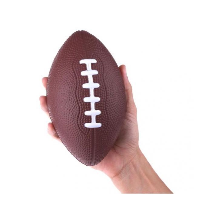 Brown Football / Practice Training Rugby Ball - PU Foam - Kids