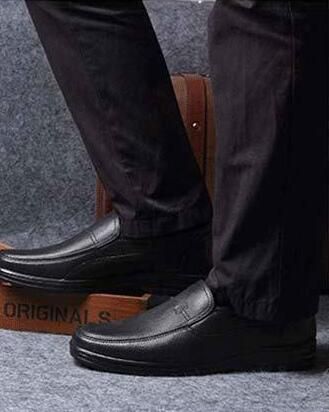 Men's Waterproof Business Shoes - Black