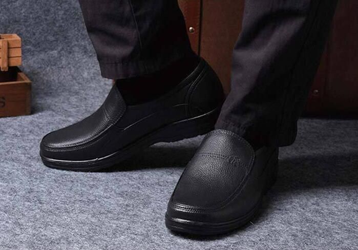 Men's Waterproof Business Shoes - Black