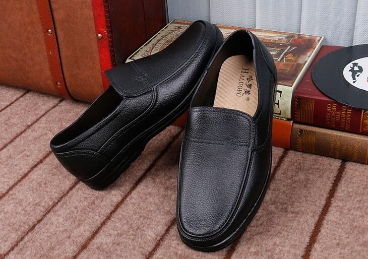 Men's Waterproof Business Shoes - Black