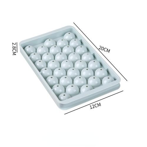 3D Round Ice Cube Tray with Lid Plastic Diamond Style Ice Mold Refrigerator Spherical DIY Moulds Ice Ball Maker Kitchen Tools