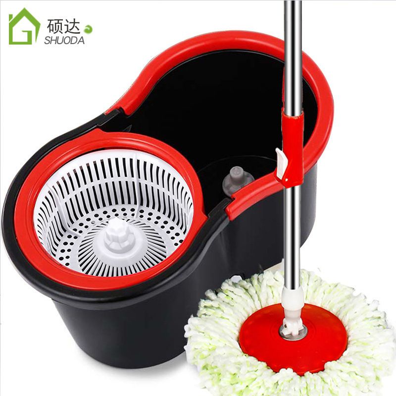 Double Drive Rotating Mop With Two Extra Head