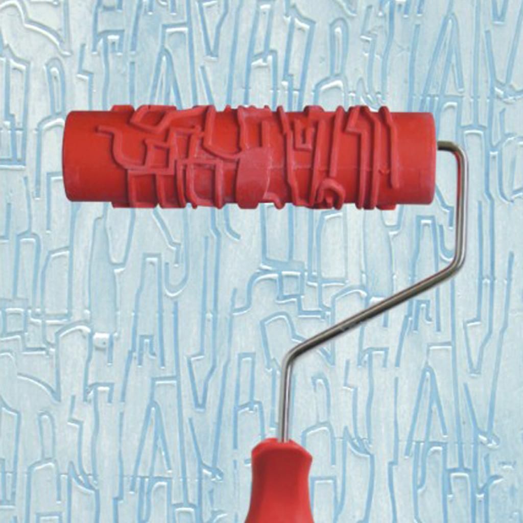 7-Inch Wall Patterned Paint Roller, With Applicator,