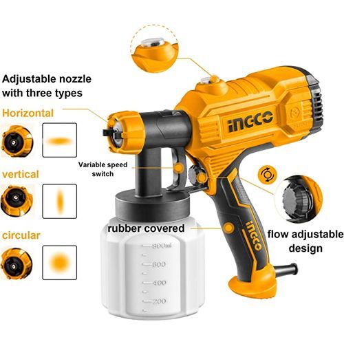 450W 800ml Paint Sprayer 50DIN-s Corded Spray Gun