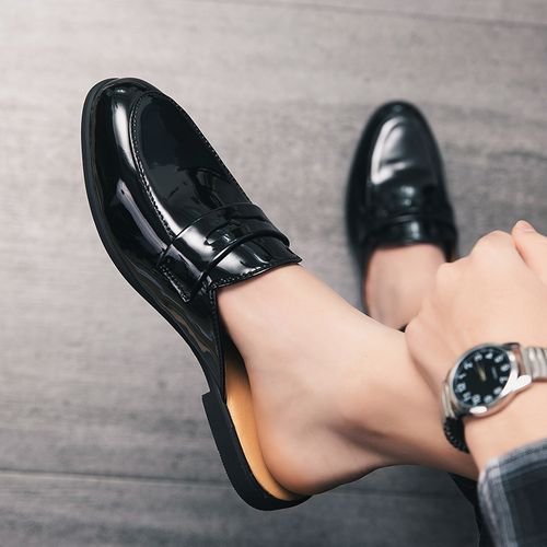 Mens Simple Half Shoe - Black