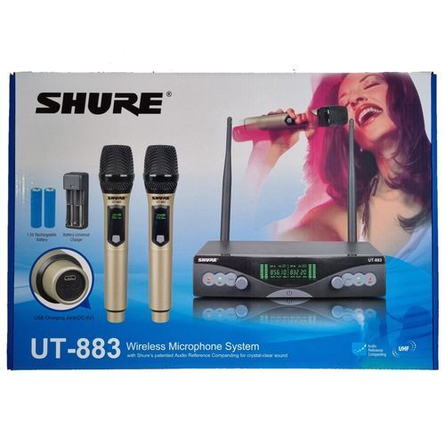 Shure Professional Wireless Microphone With Rechargeable Battery