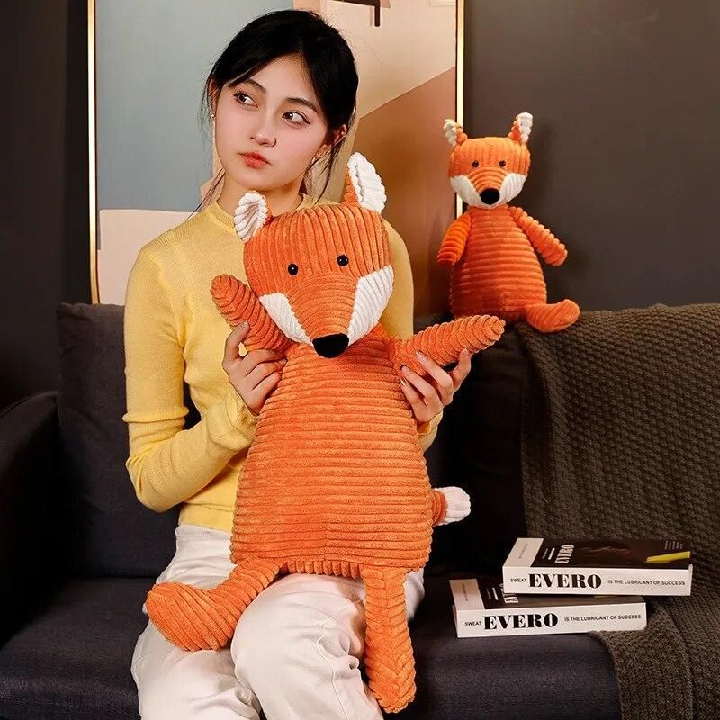 35cm Anime Simulated Plush Fox Soft Home Decor Children Birthday Gift Christmas Hot Sell Baby Sleeping Accompany Stuffed Doll
