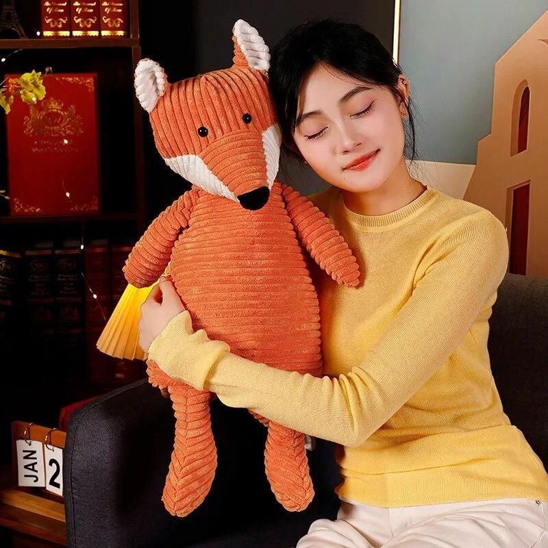 35cm Anime Simulated Plush Fox Soft Home Decor Children Birthday Gift Christmas Hot Sell Baby Sleeping Accompany Stuffed Doll