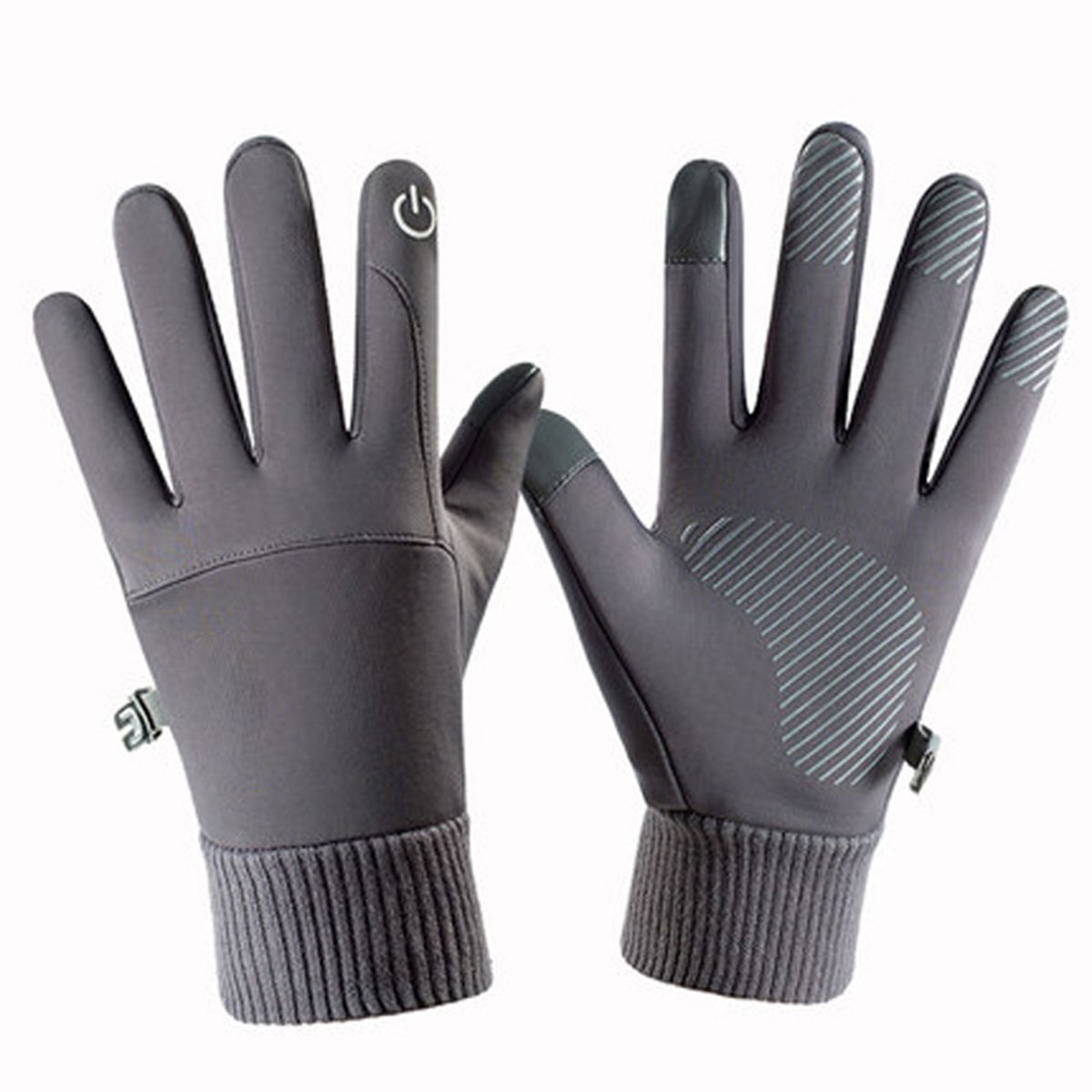 Winter Warm Waterproof Windproof Non-Slip Touch Screen-Grey