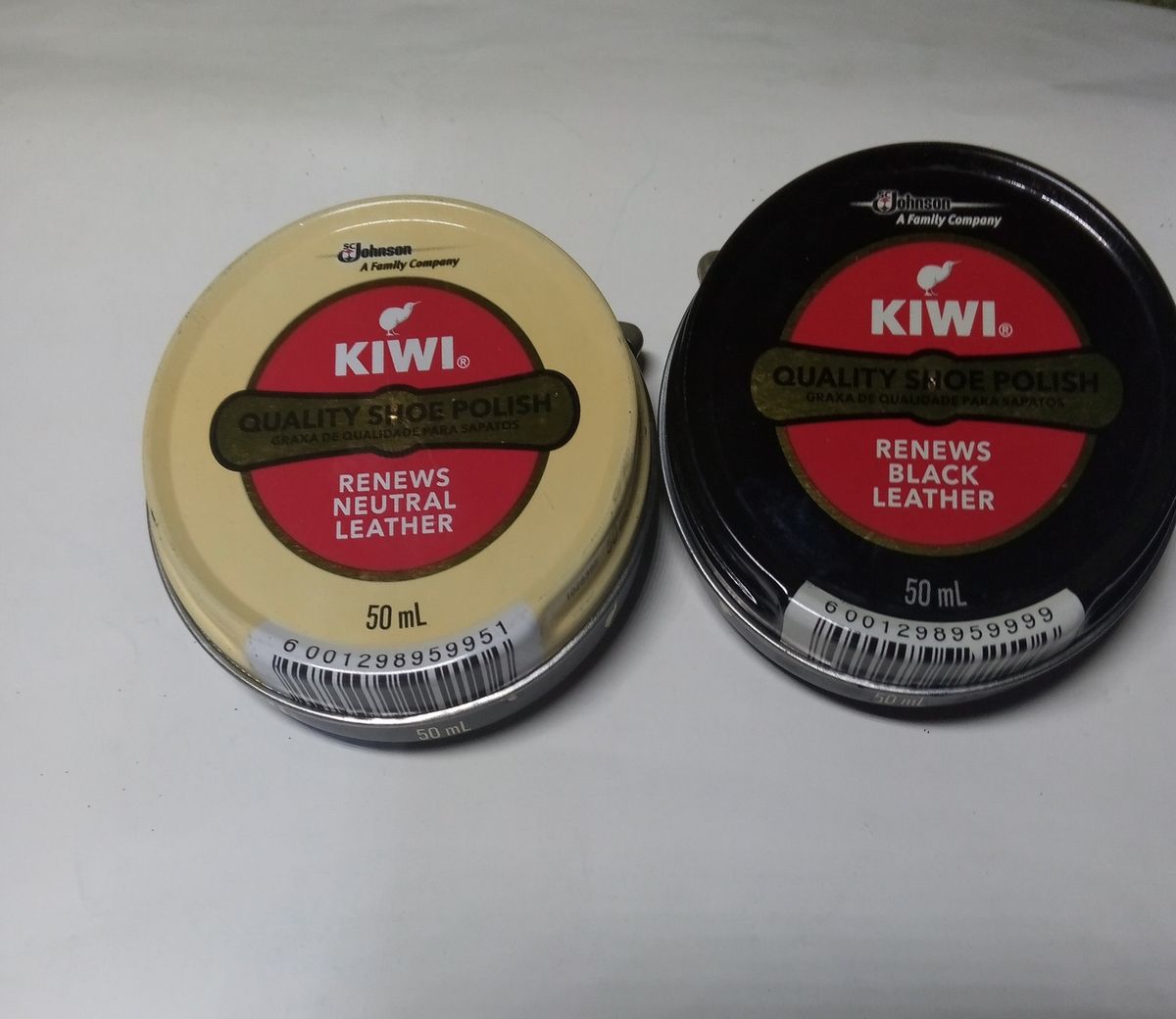 50ml Black &50ml Neutral Leather Shoe Polish+1Free Clean Towel