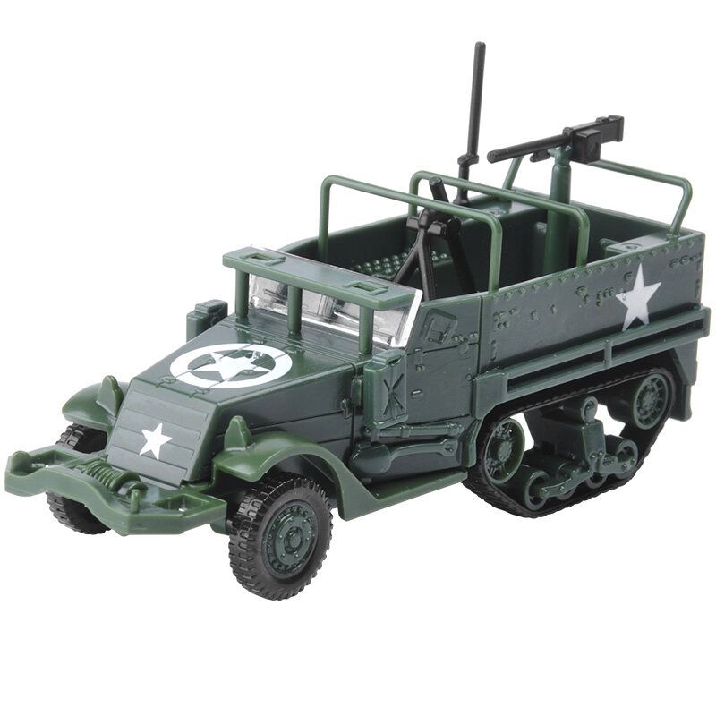 1:72 Half Track Armored Vehicle Self Assembly Model Toy Car Gift New