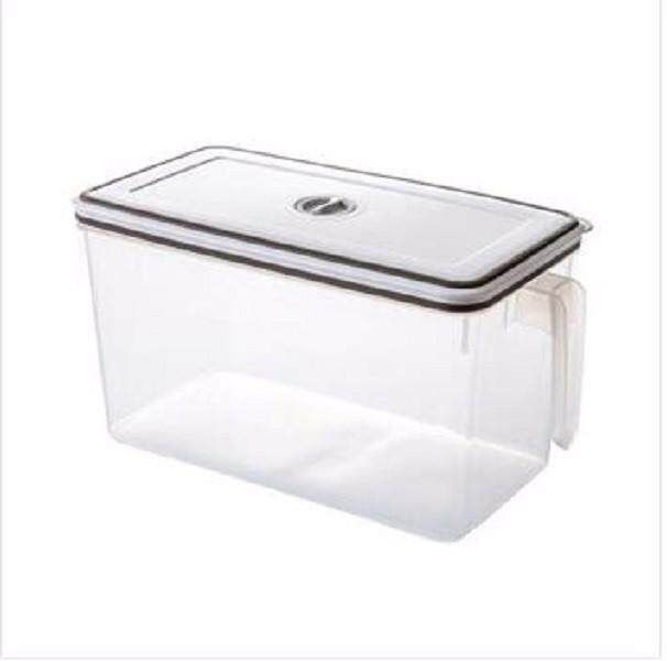 Square Plastic With Handle Storage Boxes Grey
