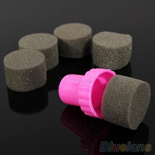 1 Set Nail Art Kits Sponge Stamper Shade Transfer Template-