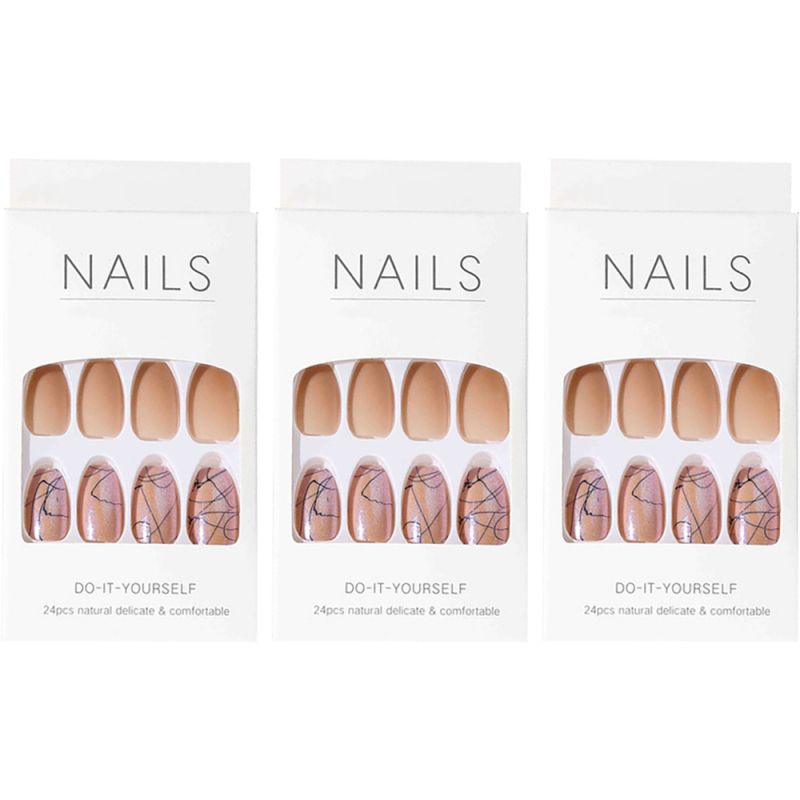 MA Art Liner Mood Nail Tip Set, 3 Sets, TYPE12