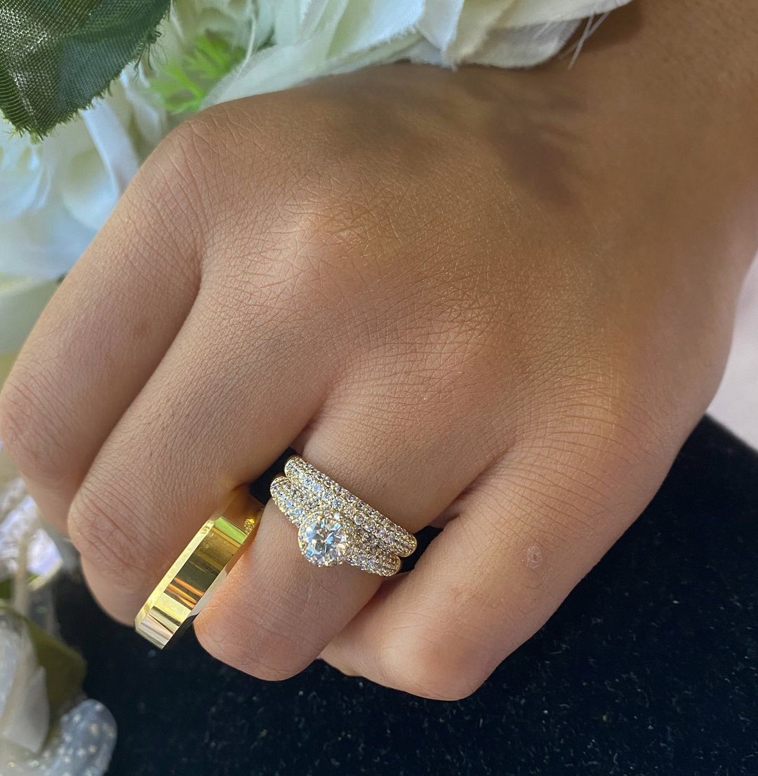 Original & Very Authentic Non Fading Gold Wedding/Engagement Rings (U.S.A)