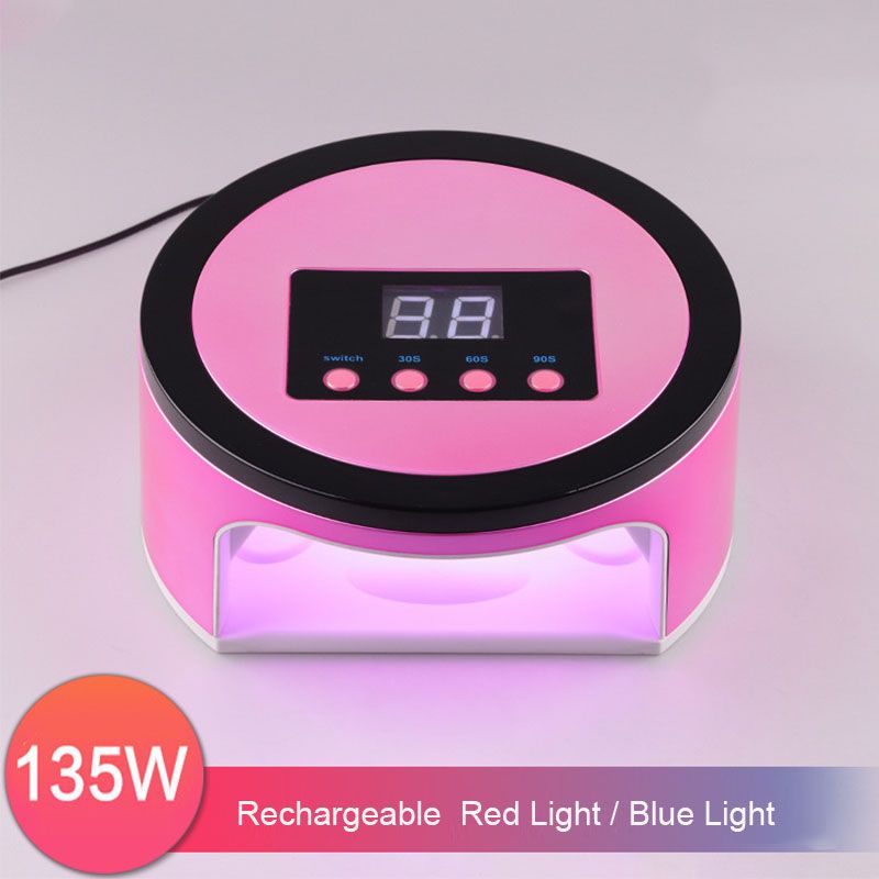 Rechargeable Nail UV Lamp 135W Cordless  Polish Dryer Machine