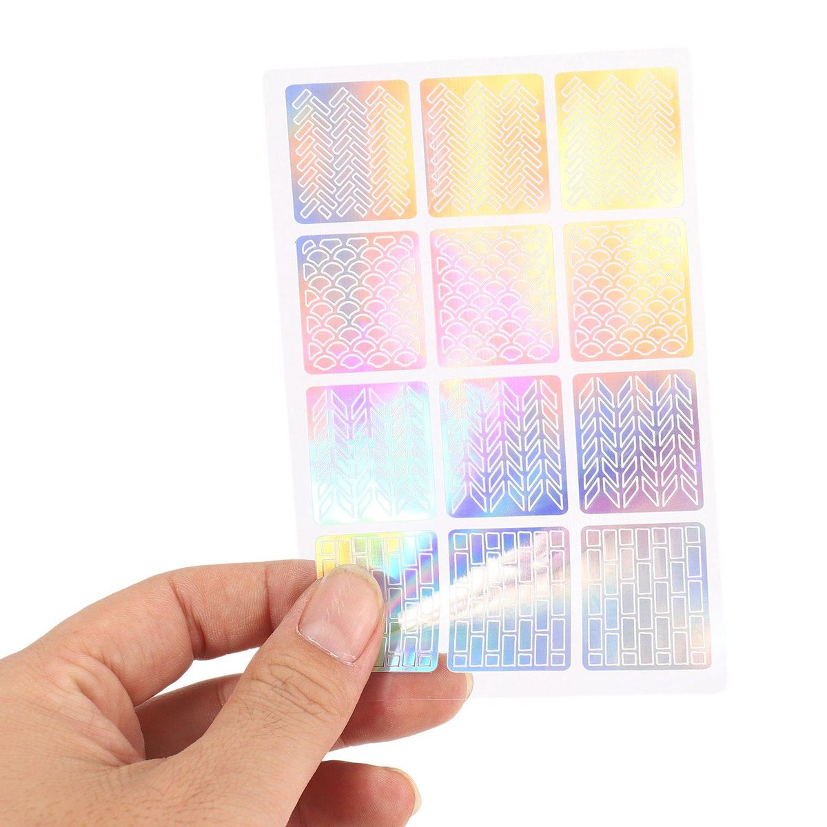 60 pieces 5 sheets styles nail stencils Art nail stickers