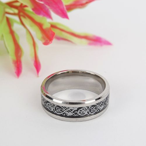 Titanium Stainless Steel Chain Spinner Ring Punk Rock Rings