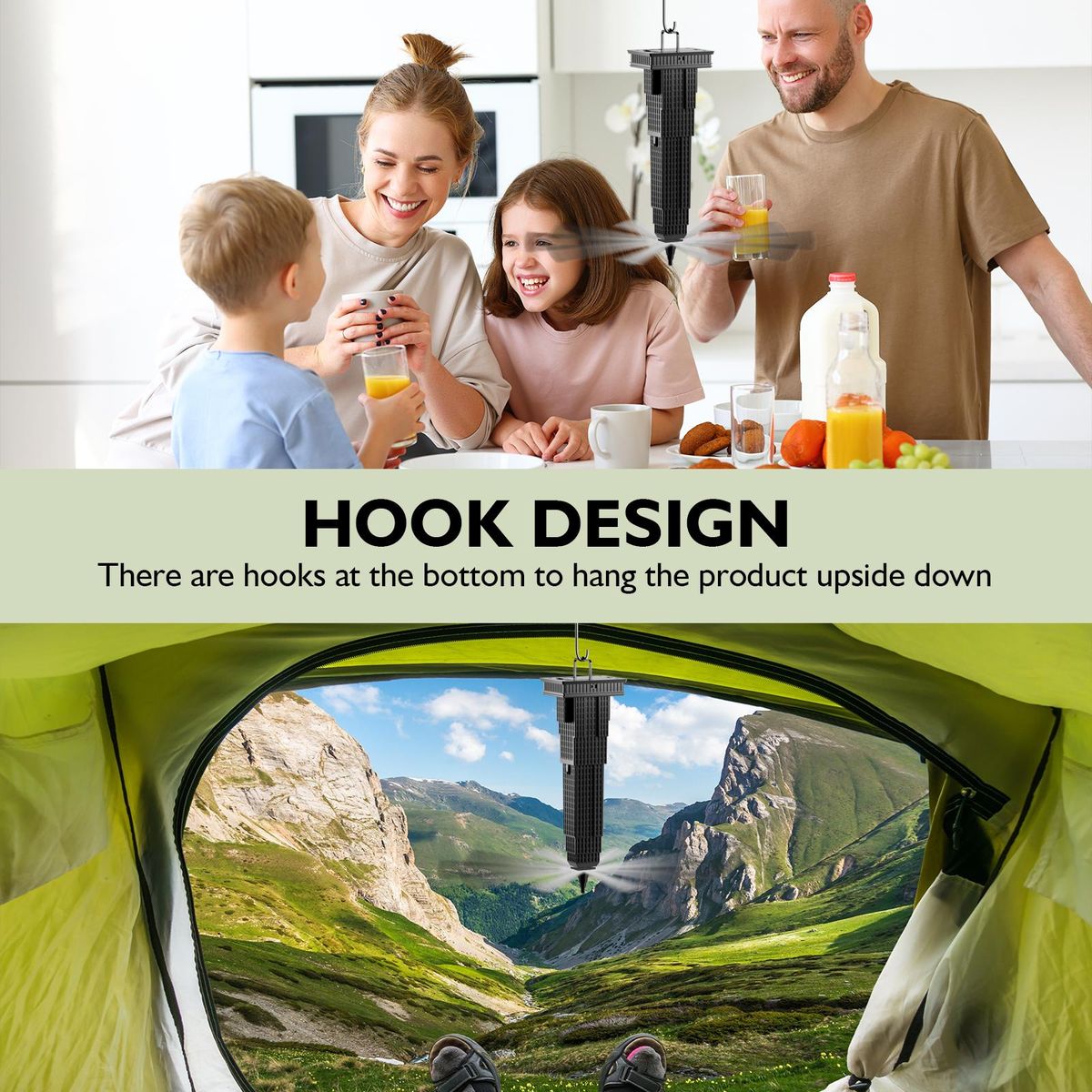 3 Pack Fly Fans For Outdoor Tables Fly Away Bug Repellent Fan Table Top Bug Repellent Fan with Holographic Blades for Outside or Inside Table use Restaurant Party Barbeque