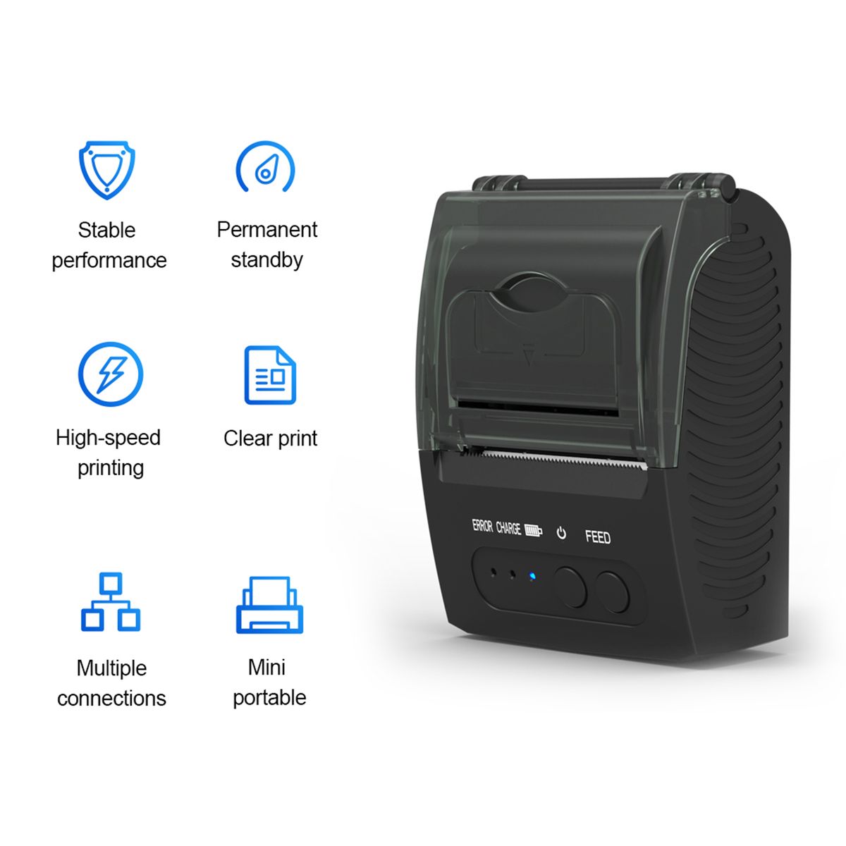 58mm Portable Mini Thermal Receipt Printer USB & BT
