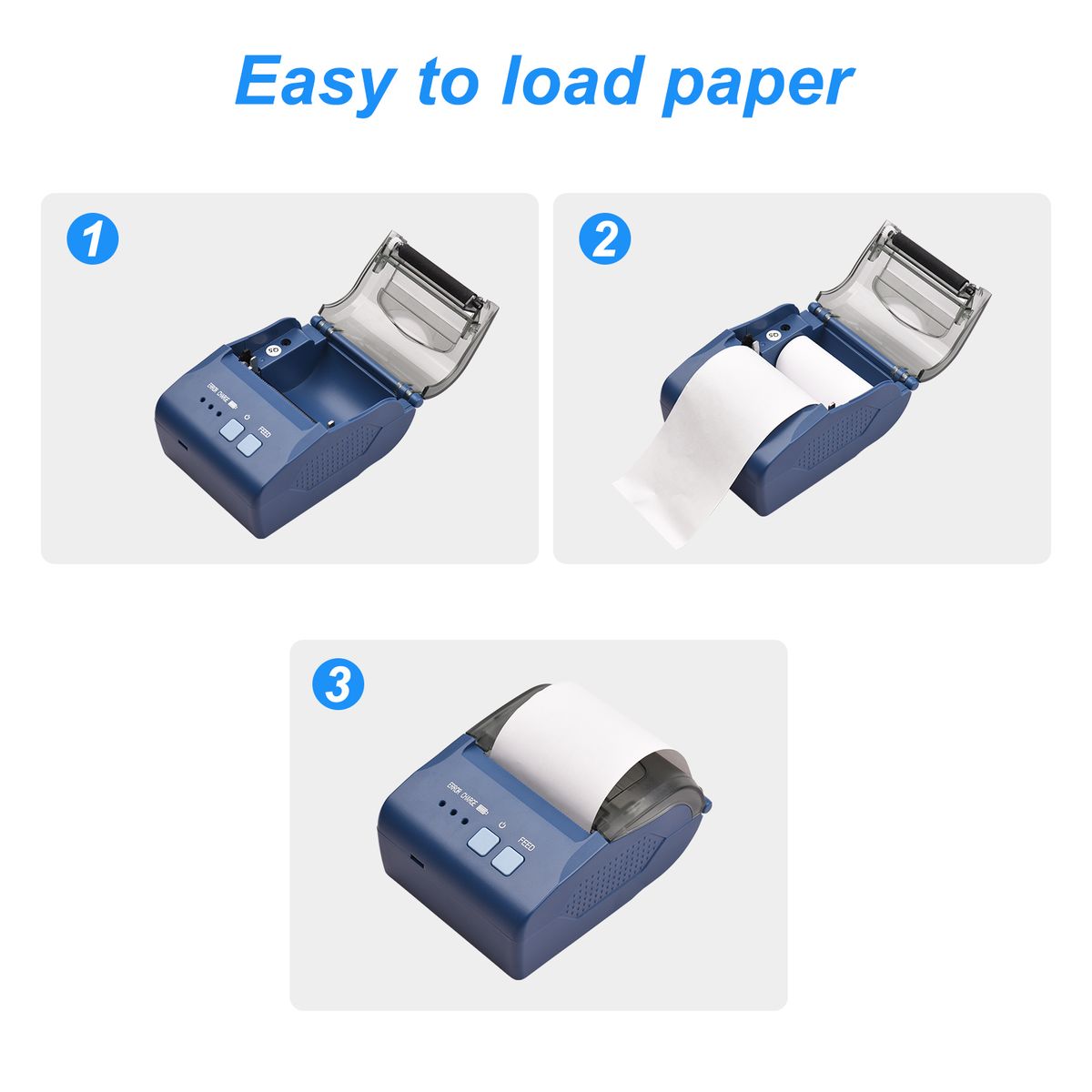 58mm Portable Mini Thermal Receipt Printer USB & BT