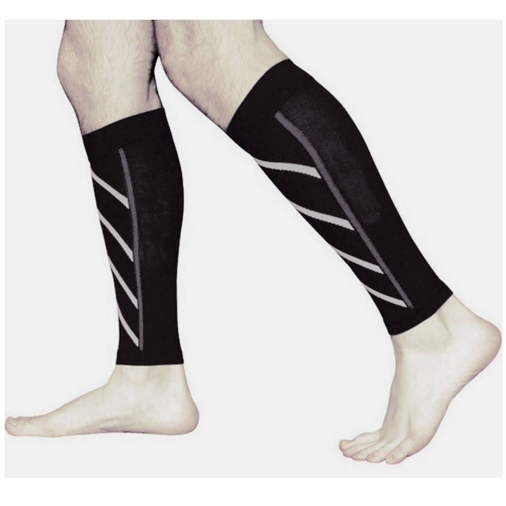 Pro Mens Leg Running Sleeves Compression Brace Calf Socks Basketball