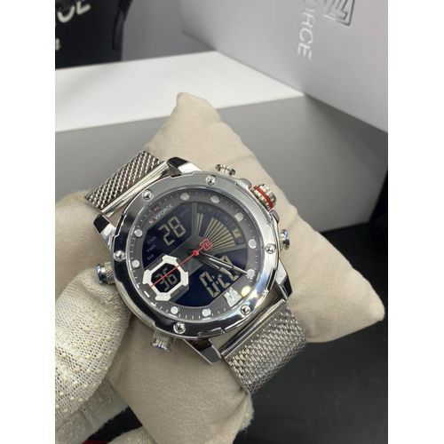 Top Luxury Brand Analogue &Digital Belt Chain Wristwatch