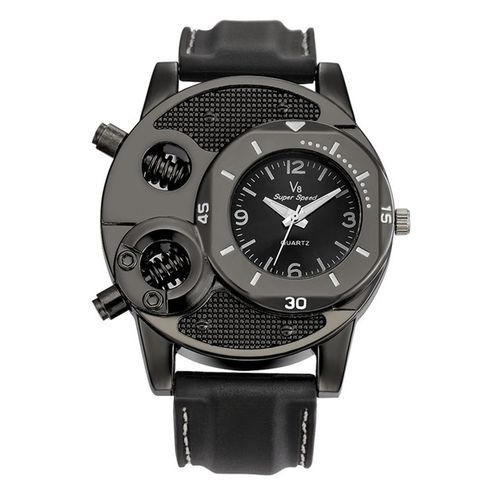 Big Face Men's Waterproof Military Watches- Black