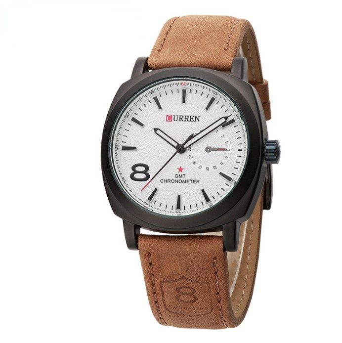 Casual Business Wristwatch Men Sport Watch Brown