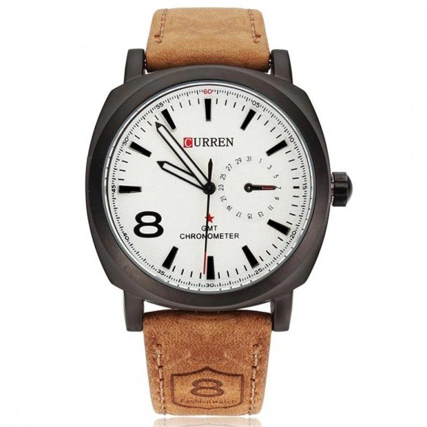 Casual Business Wristwatch Men Sport Watch Brown