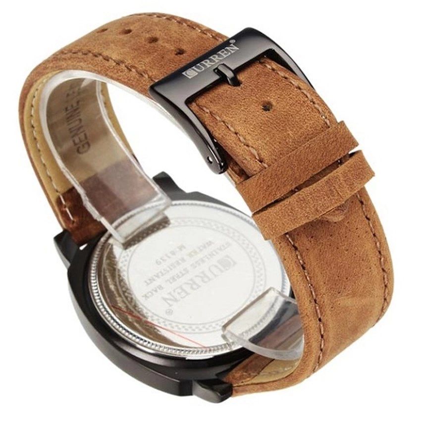 Casual Business Wristwatch Men Sport Watch Brown