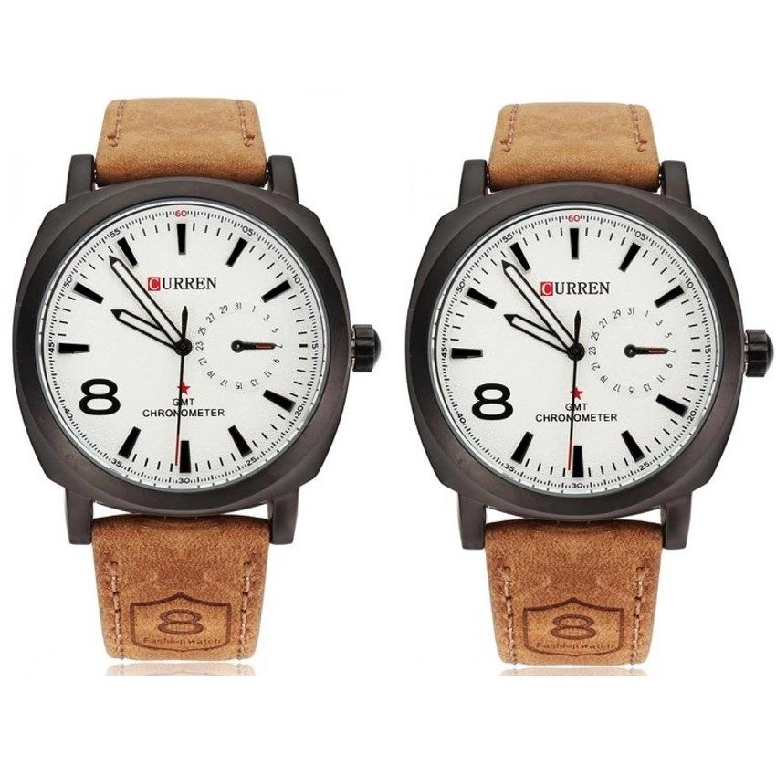 Casual Business Wristwatch Men Sport Watch Brown